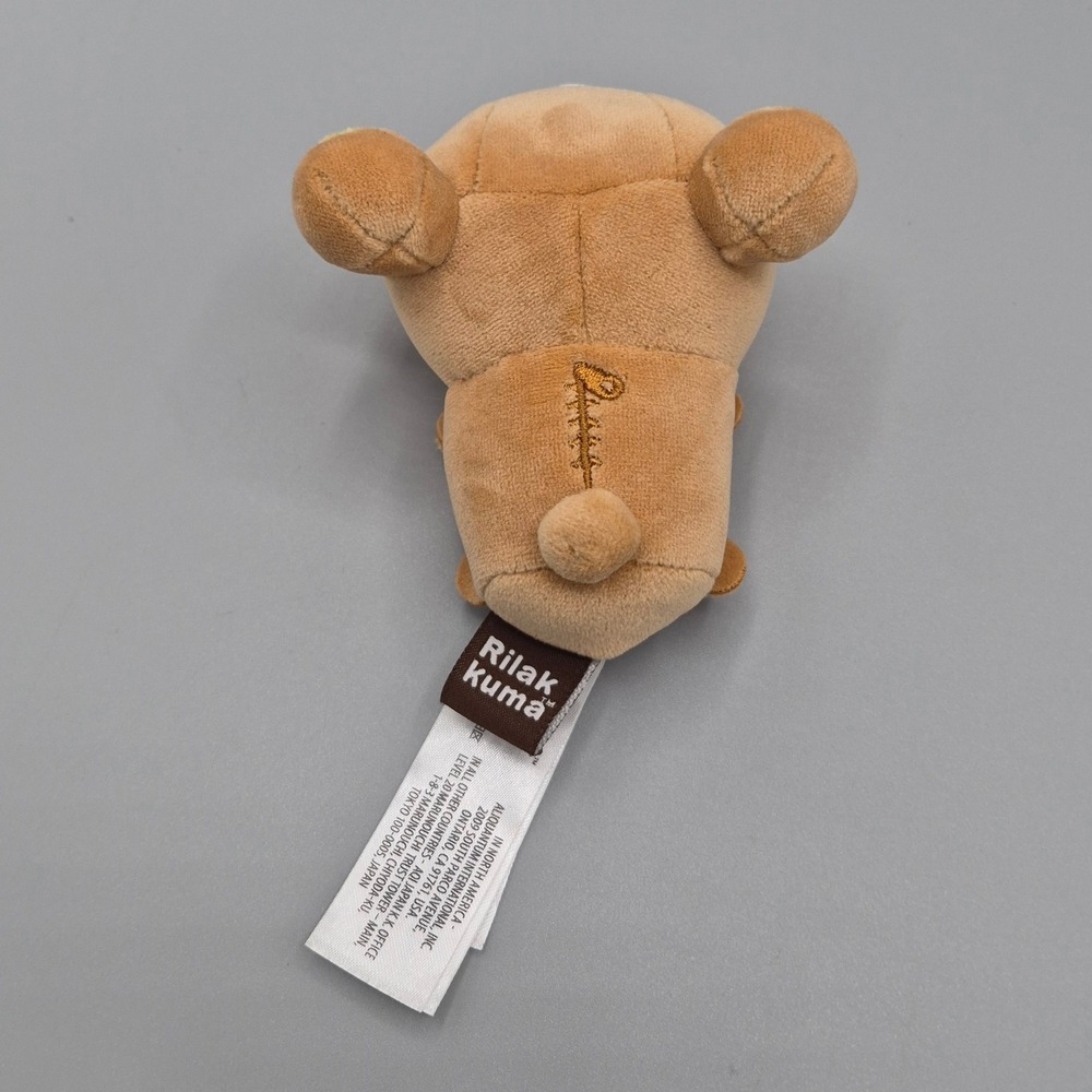 San-X Rilakkuma Brown Bear Small Plush Kawaii Stuffed Toy 2021 Official Licensed - Picture 4 of 10